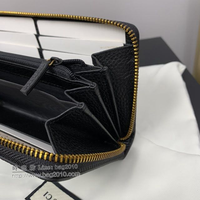 Gucci顶级男女包包 古驰飞碟刺绣贴花拉链款钱包 Gucci长夹钱包 474584  gdj1688
